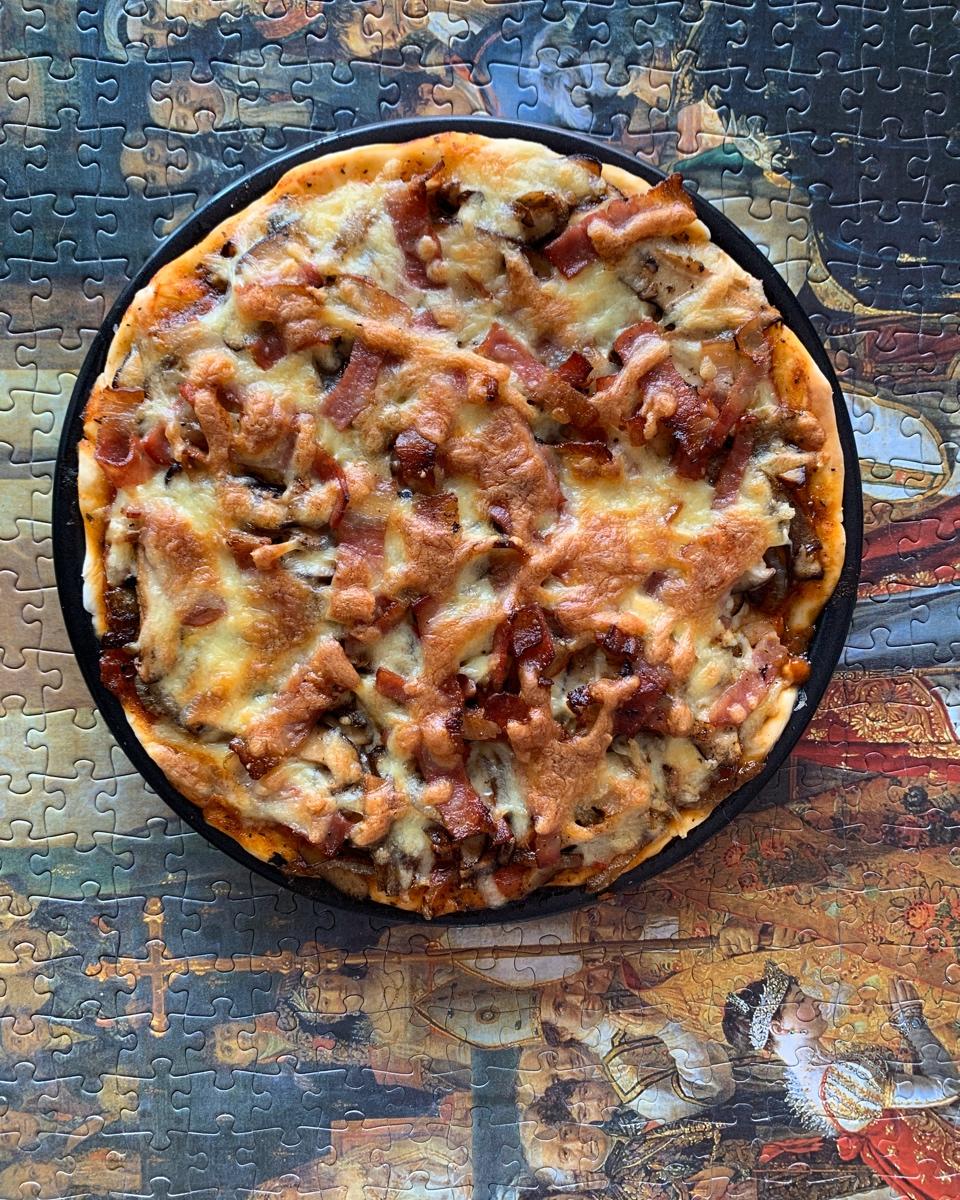 原香烧烤鸡肉比萨