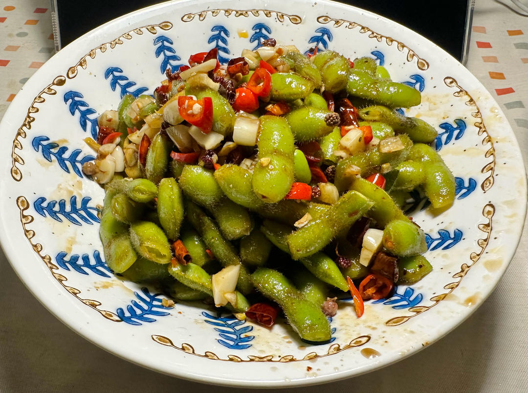 凉拌毛豆