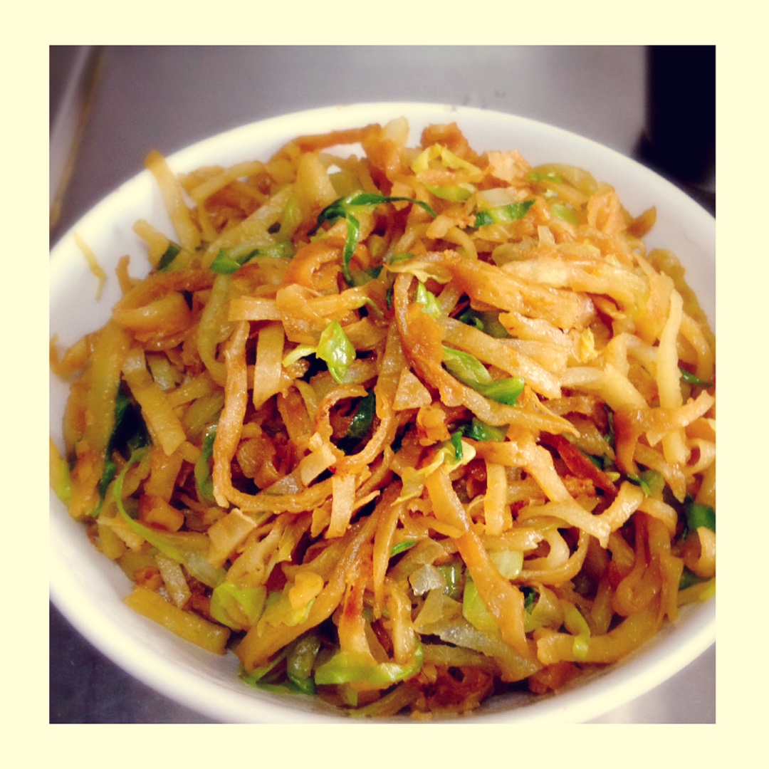 清欢vegg做的素炒饼