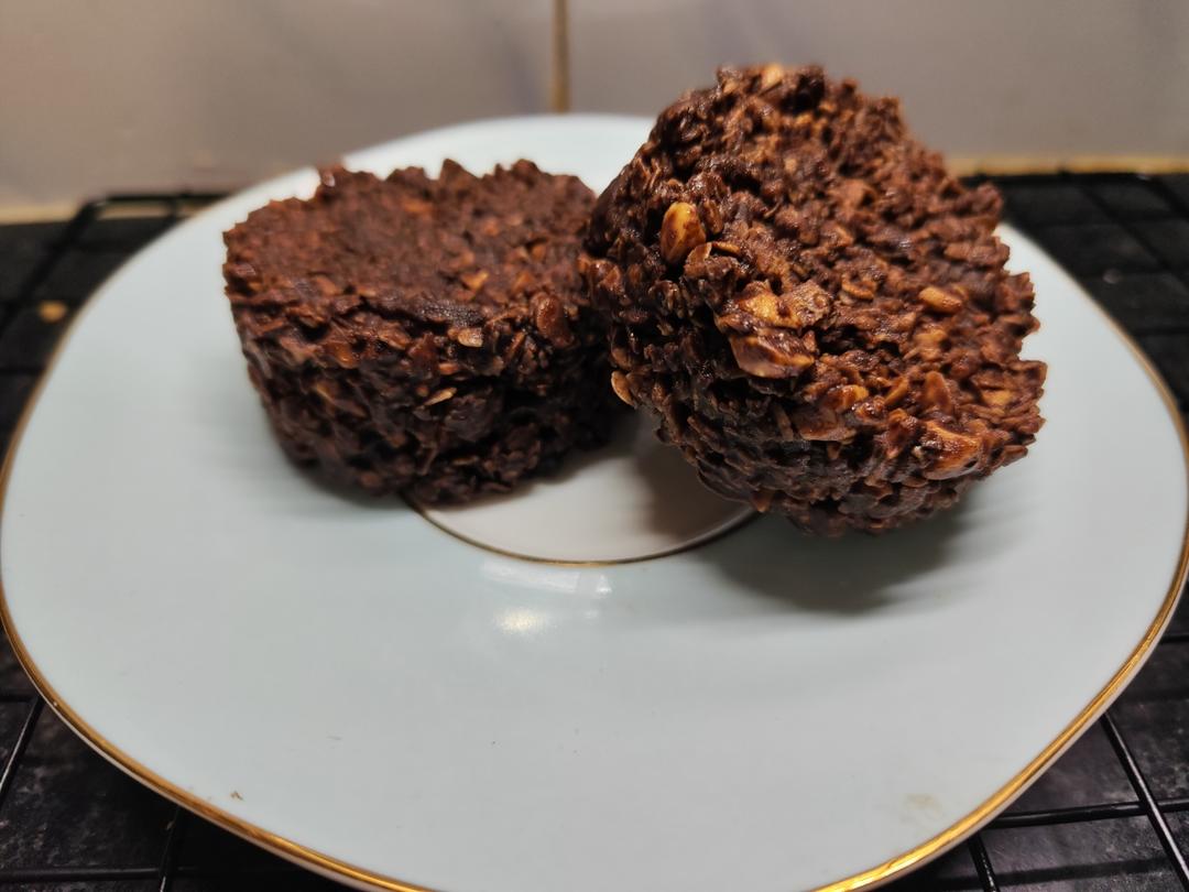 巧克力燕麦脆🍫低糖不甜腻，高纤维又有饱腹感！