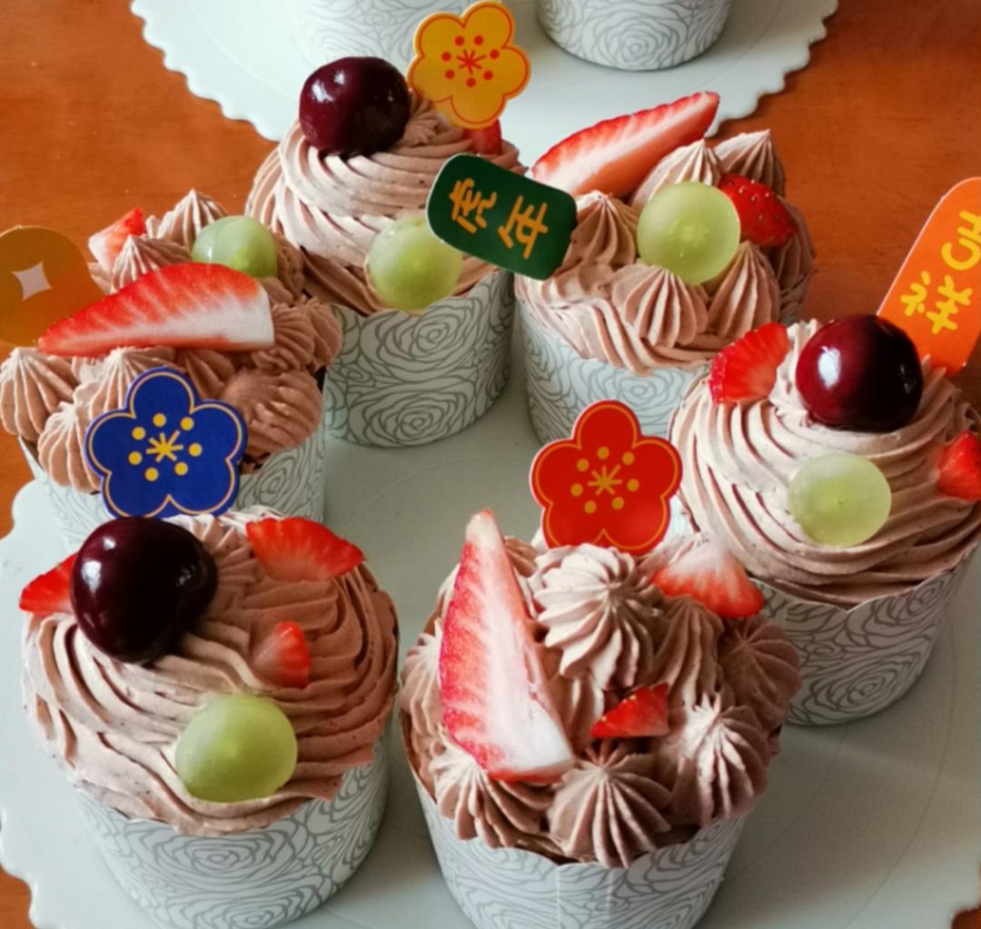 圣诞花环纸杯蛋糕🧁简单易上手🎪颜值没得说