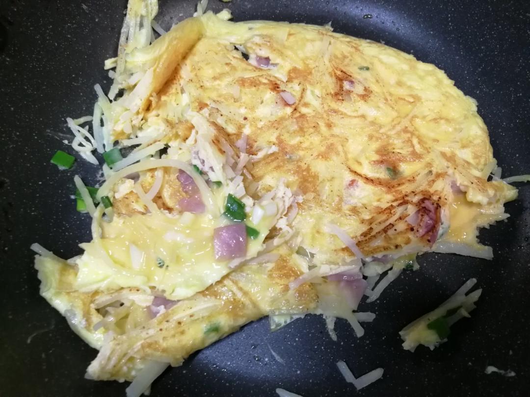 土豆丝鸡蛋饼