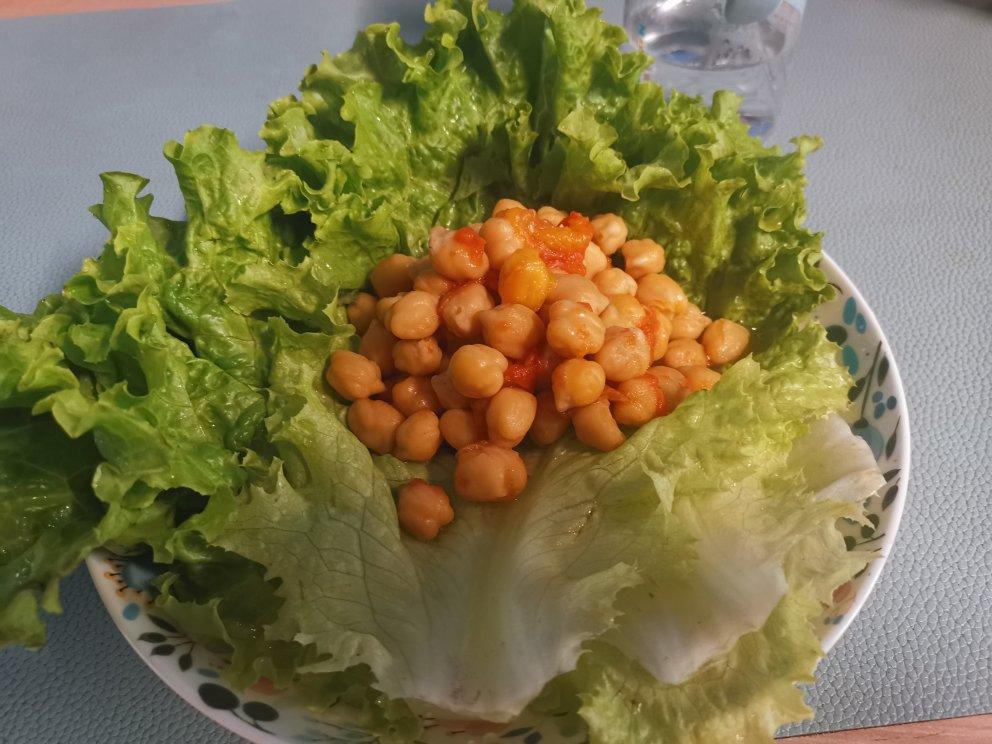 茄汁焗鹰嘴豆