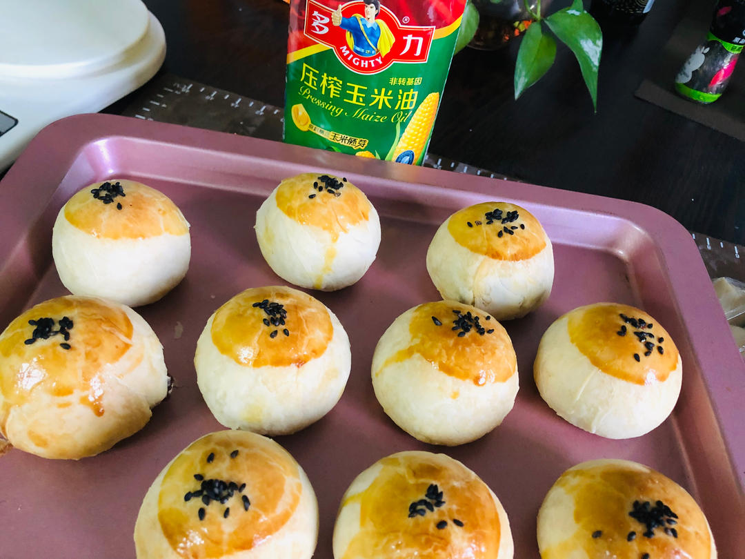好吃更健康的玉米油版蛋黄酥