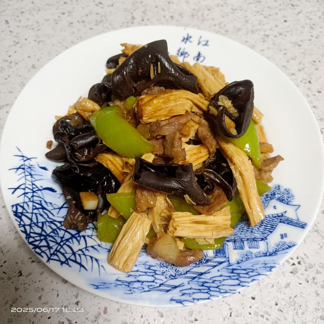 木耳炒腐竹