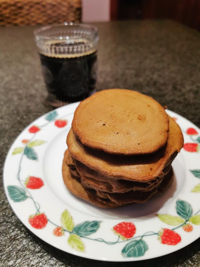 巧克力香蕉黑麦松饼
