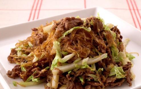 牛肉炒粉丝的做法