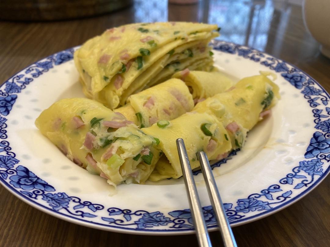 简单快手蔬菜鸡蛋煎饼