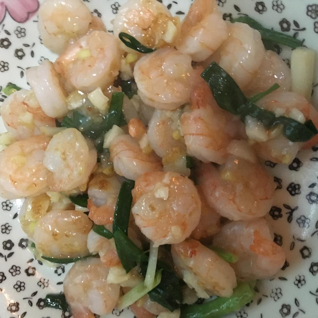 葱爆虾仁