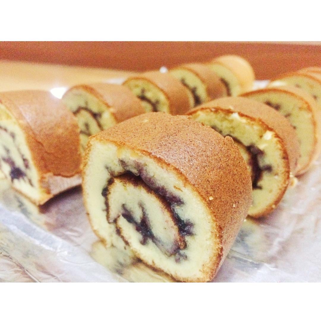 妖粤做的原味蛋糕卷