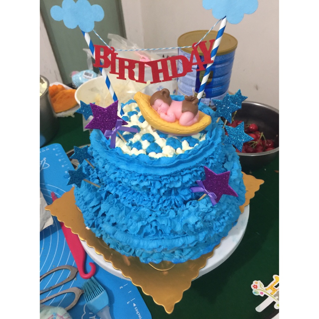 周岁双层生日蛋糕