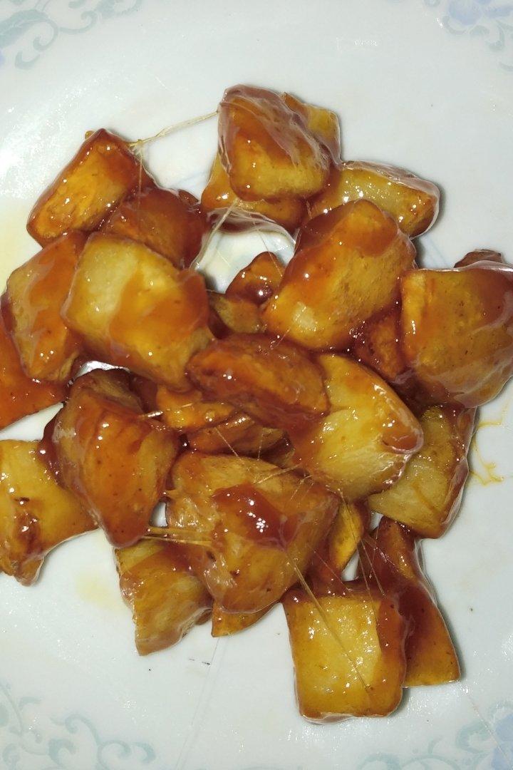 小玉135做的拔丝土豆