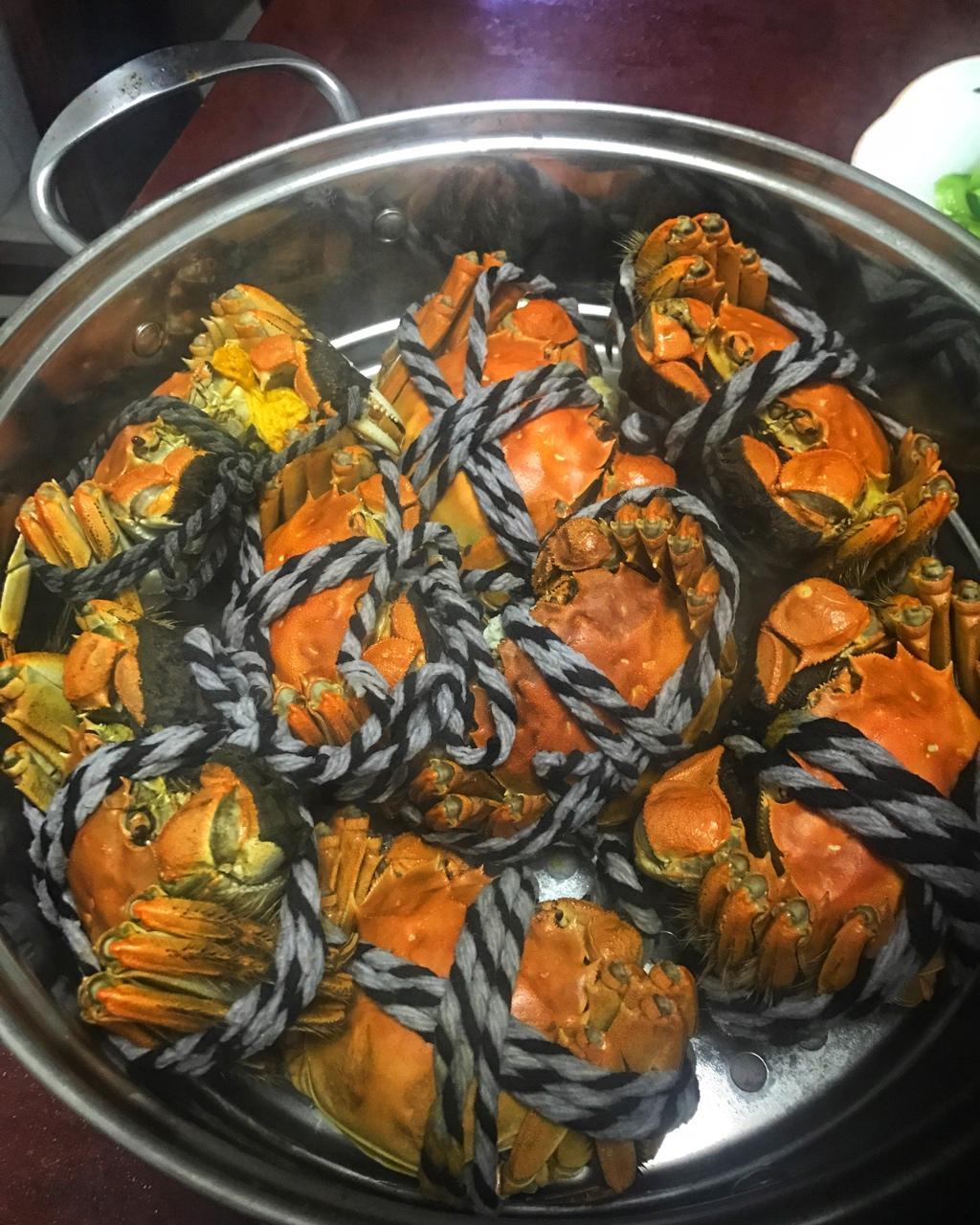 手机用户3592_6c40做的清蒸大闸蟹