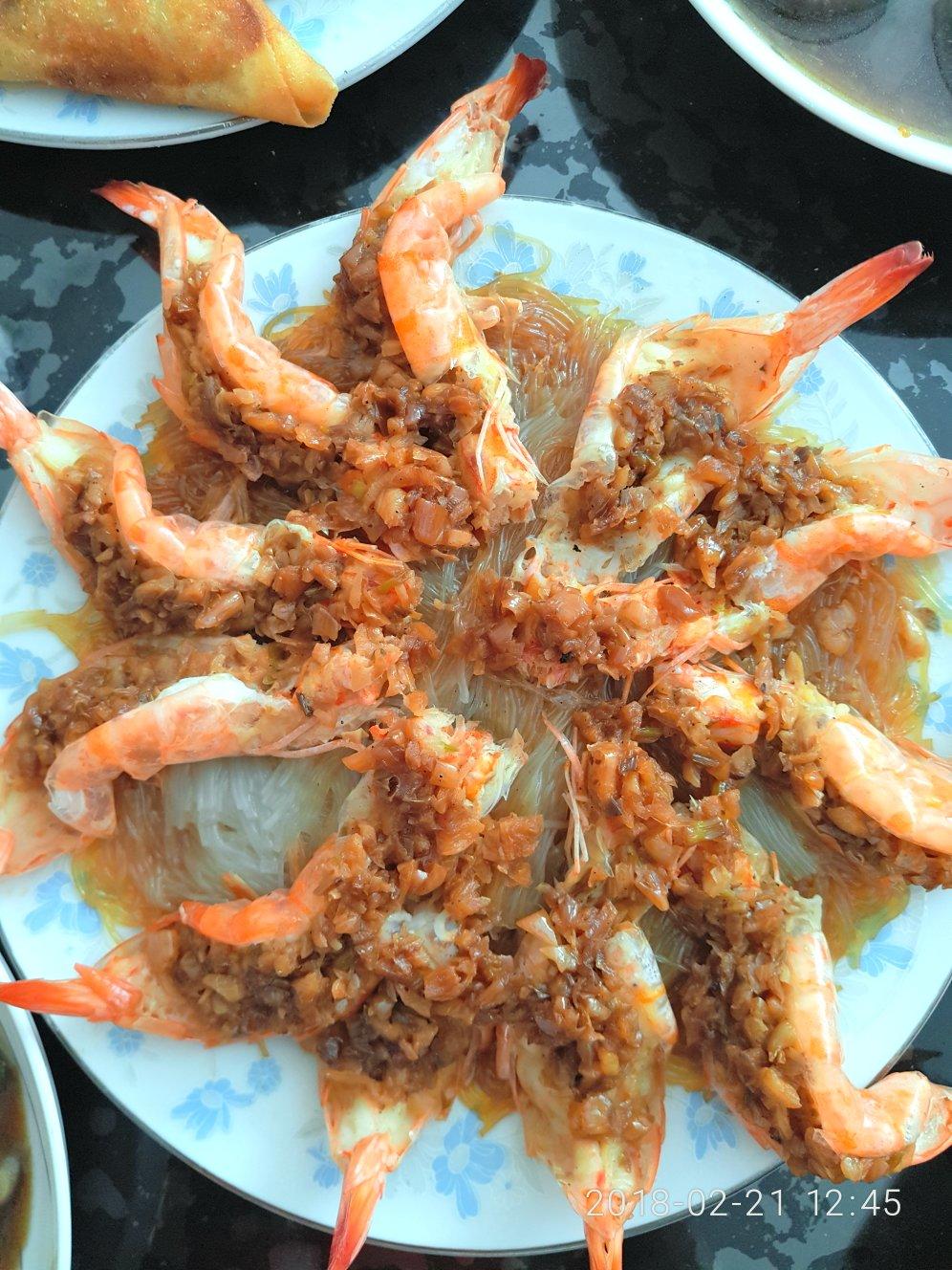 蒜蓉粉丝蒸虾