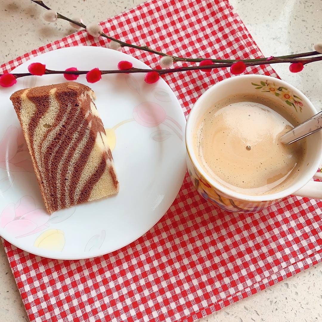 斑马纹戚风蛋糕