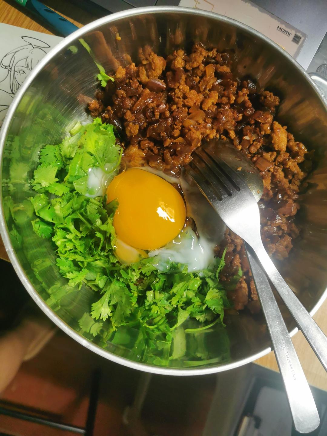 香菜肉末拌饭|一厨十好
