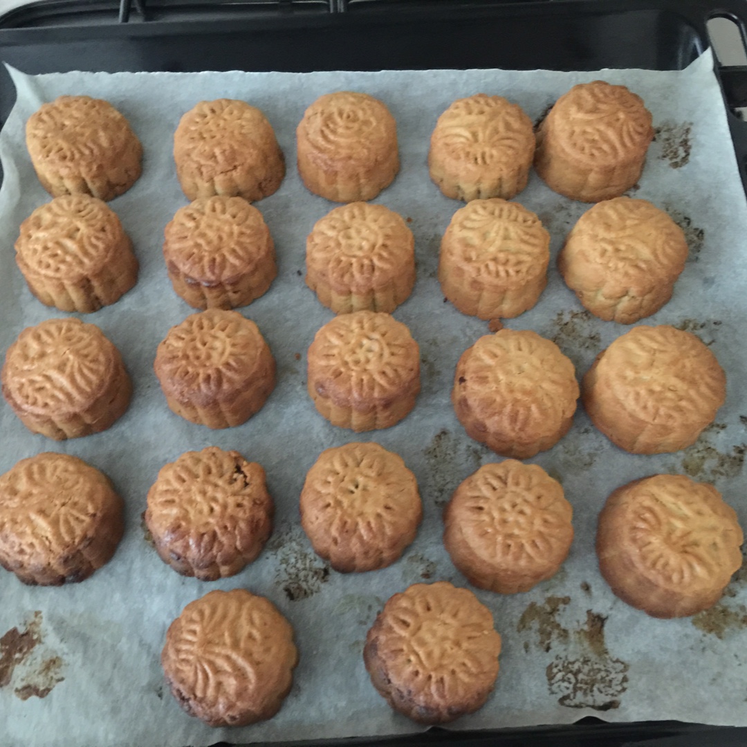 五仁月饼～不用转化糖浆的版本