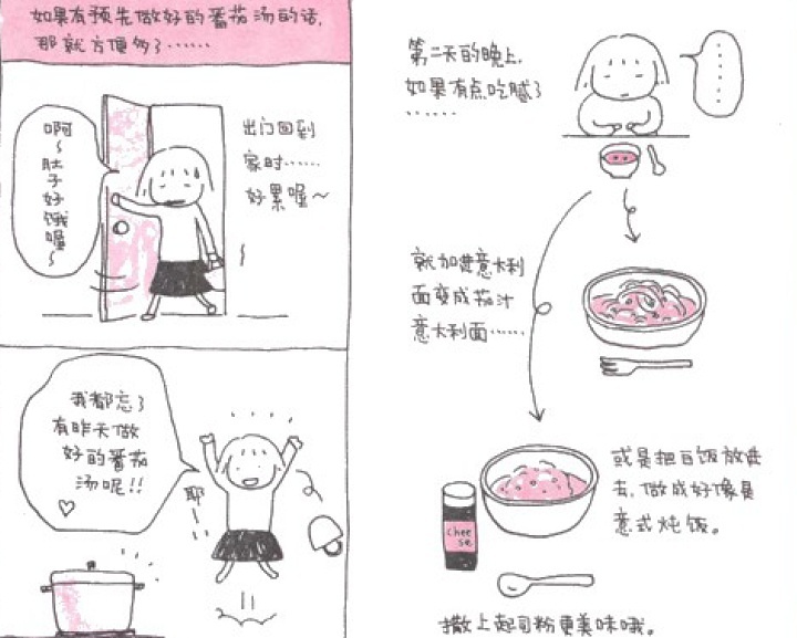 一人食蕃茄汤锅 from 《一个人生活第五年》高木直子的做法