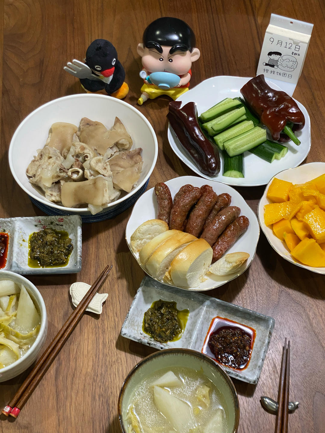老妈味道【豌豆蹄花汤】浓白香·配上麻辣鲜香蘸料