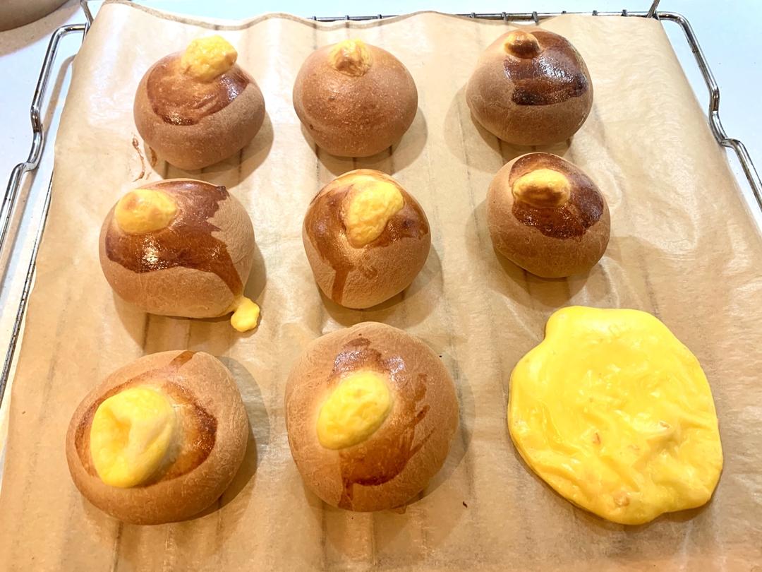 蛋奶酱包进面包里，太美味！【卡仕达面包】