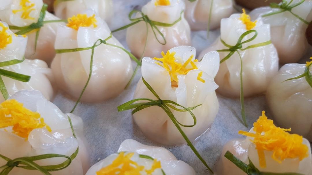 hityeliu做的鲜虾水晶烧麦