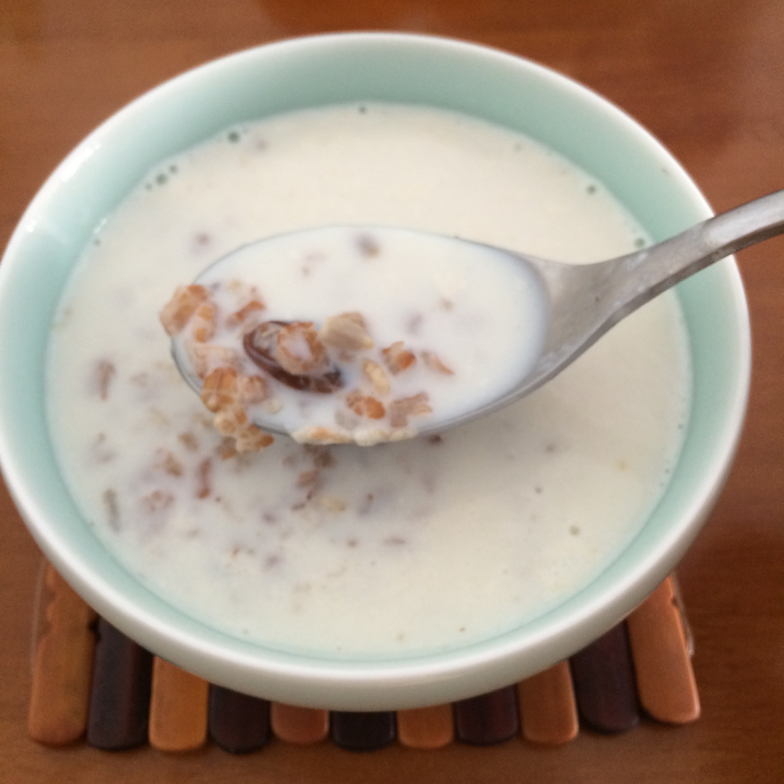 牛奶葡萄干果仁麦片（两人份）