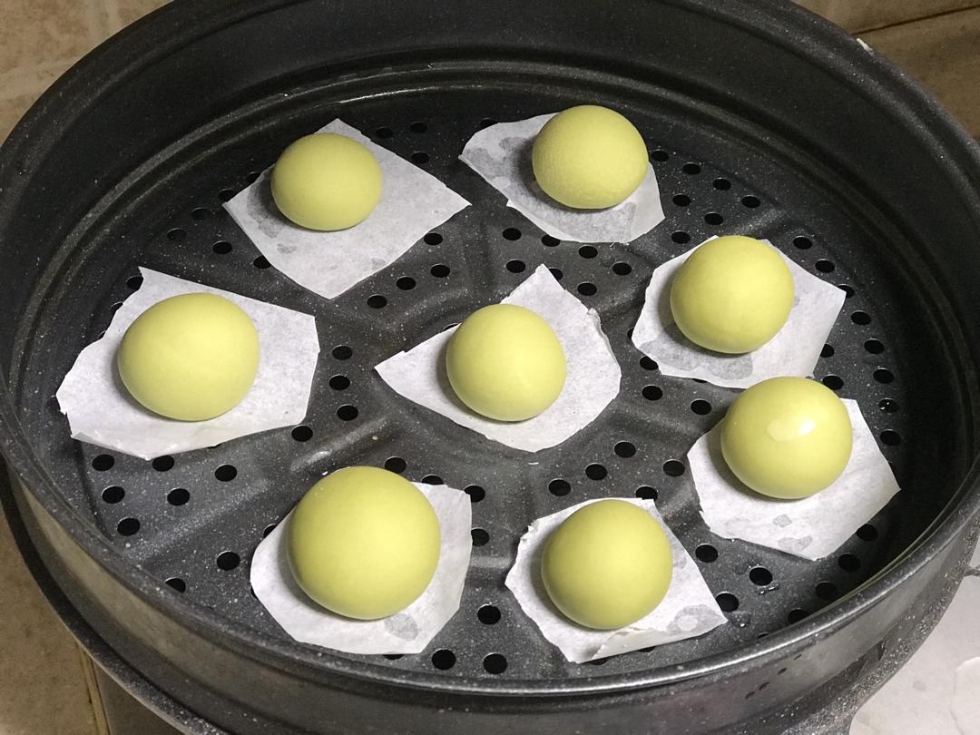 抹茶馒头（一次发酵）