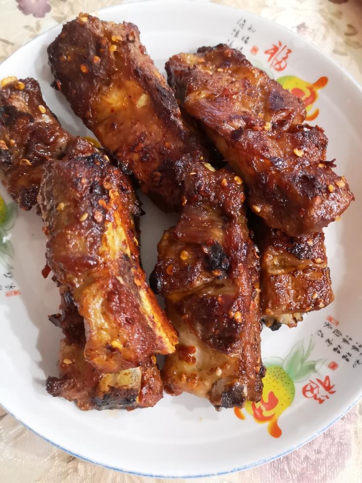 香辣烤排骨的做法