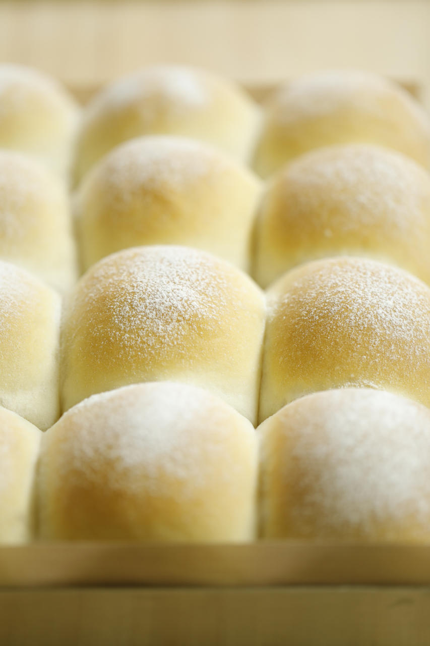 深蓝色的海妖做的肤若凝脂的酸奶酵种手撕小餐包