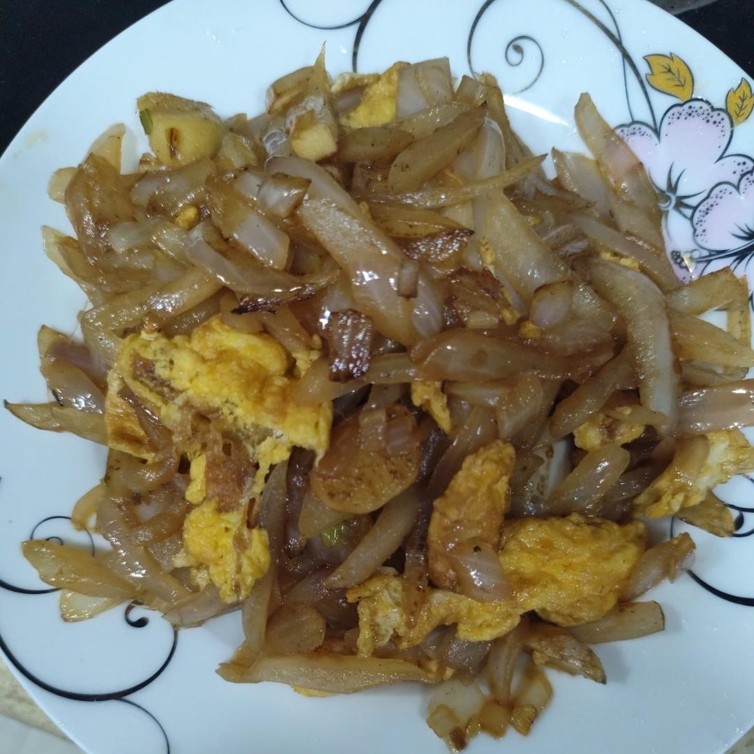 降压防癌的好食材  洋葱炒鸡蛋