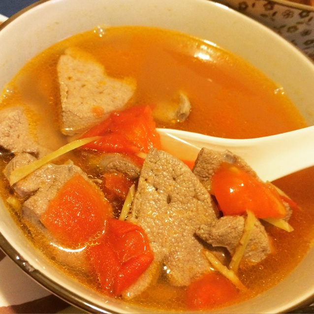 米michelle米做的番茄猪肝汤