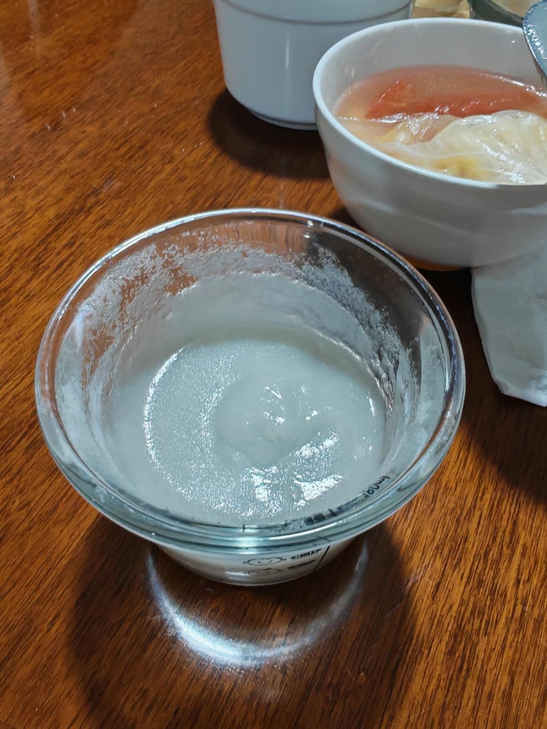 新鲜的莲藕糊