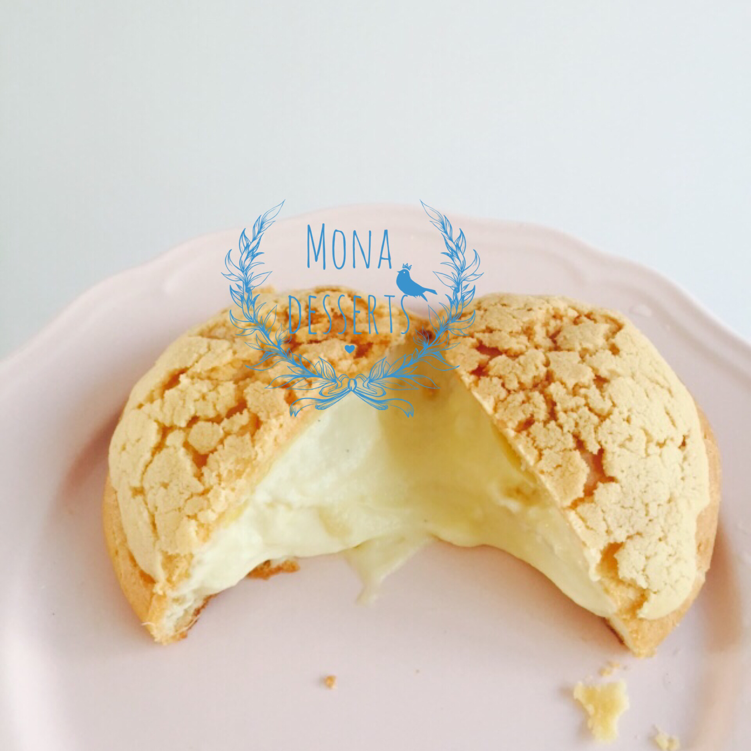 酥皮奶油泡芙--#皮黑森林#