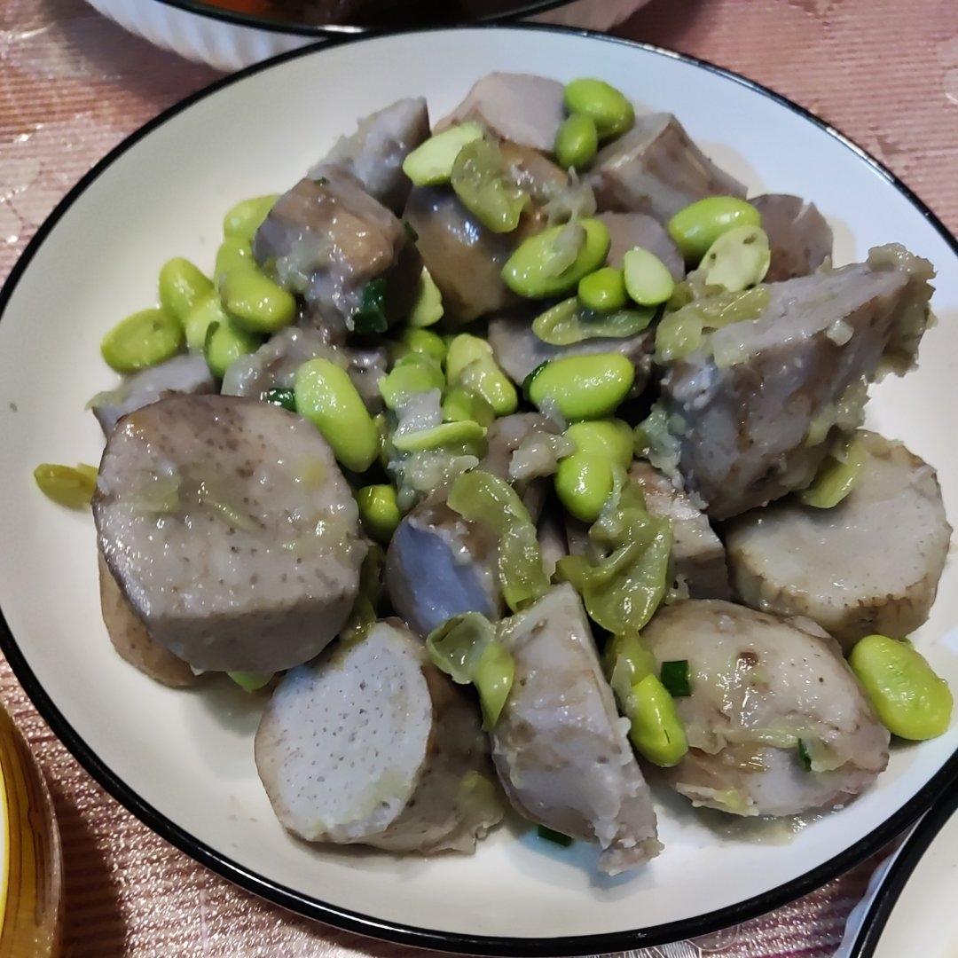 葱油毛豆芋艿