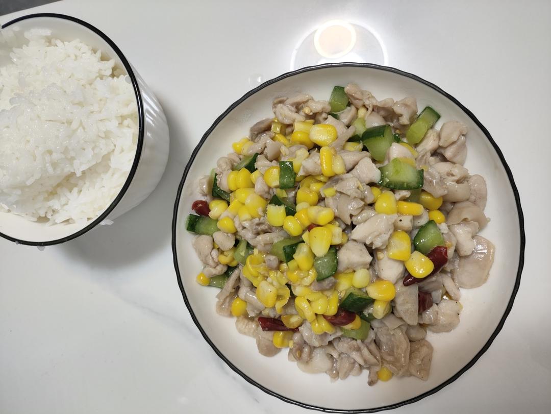 全网第二份兔兔减脂餐(玉米嫩兔)