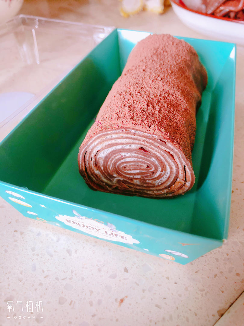 网红的毛巾卷蛋糕