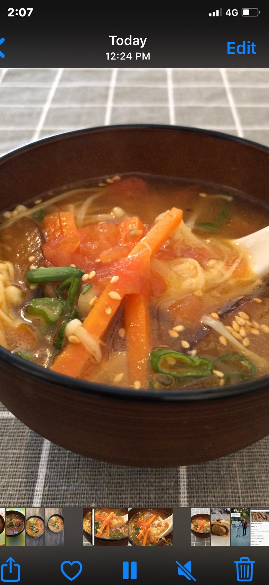 原汁原味@金针菇萝卜番茄汤