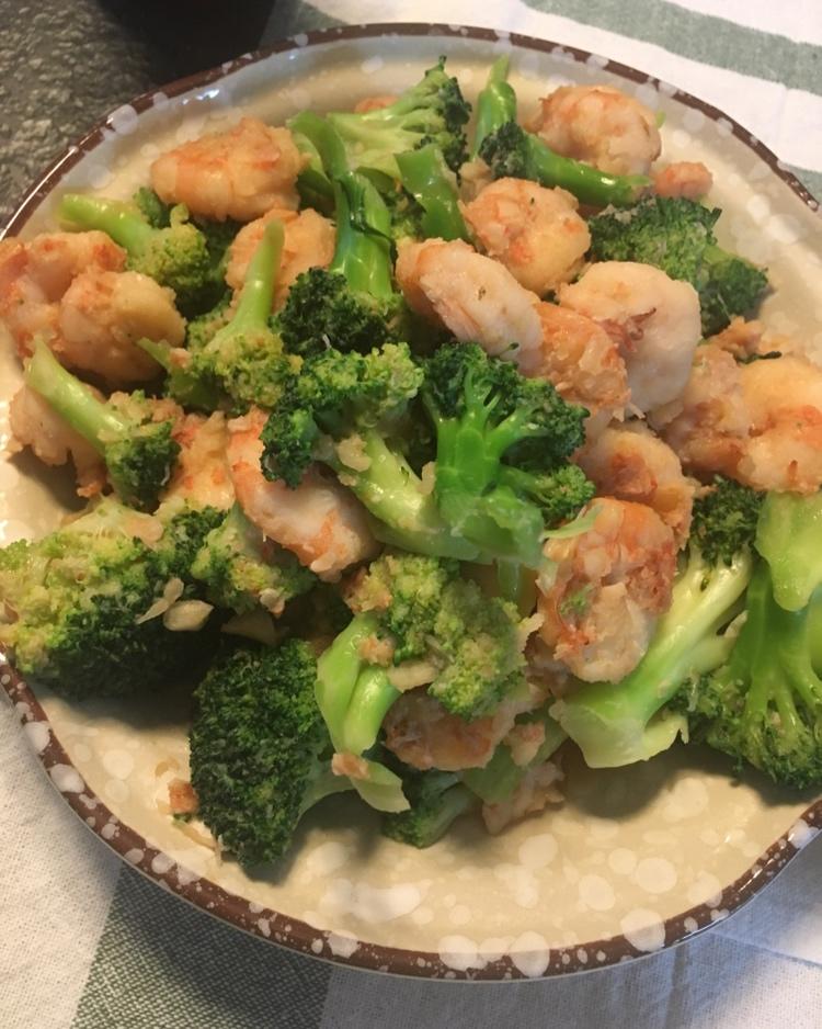 西兰花炒虾仁
