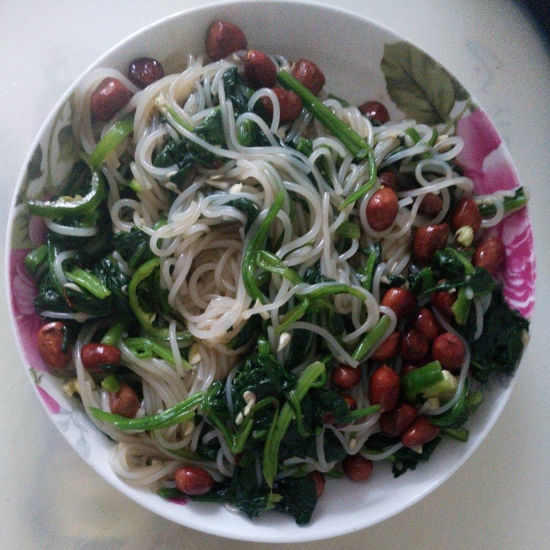凉拌菠菜粉丝