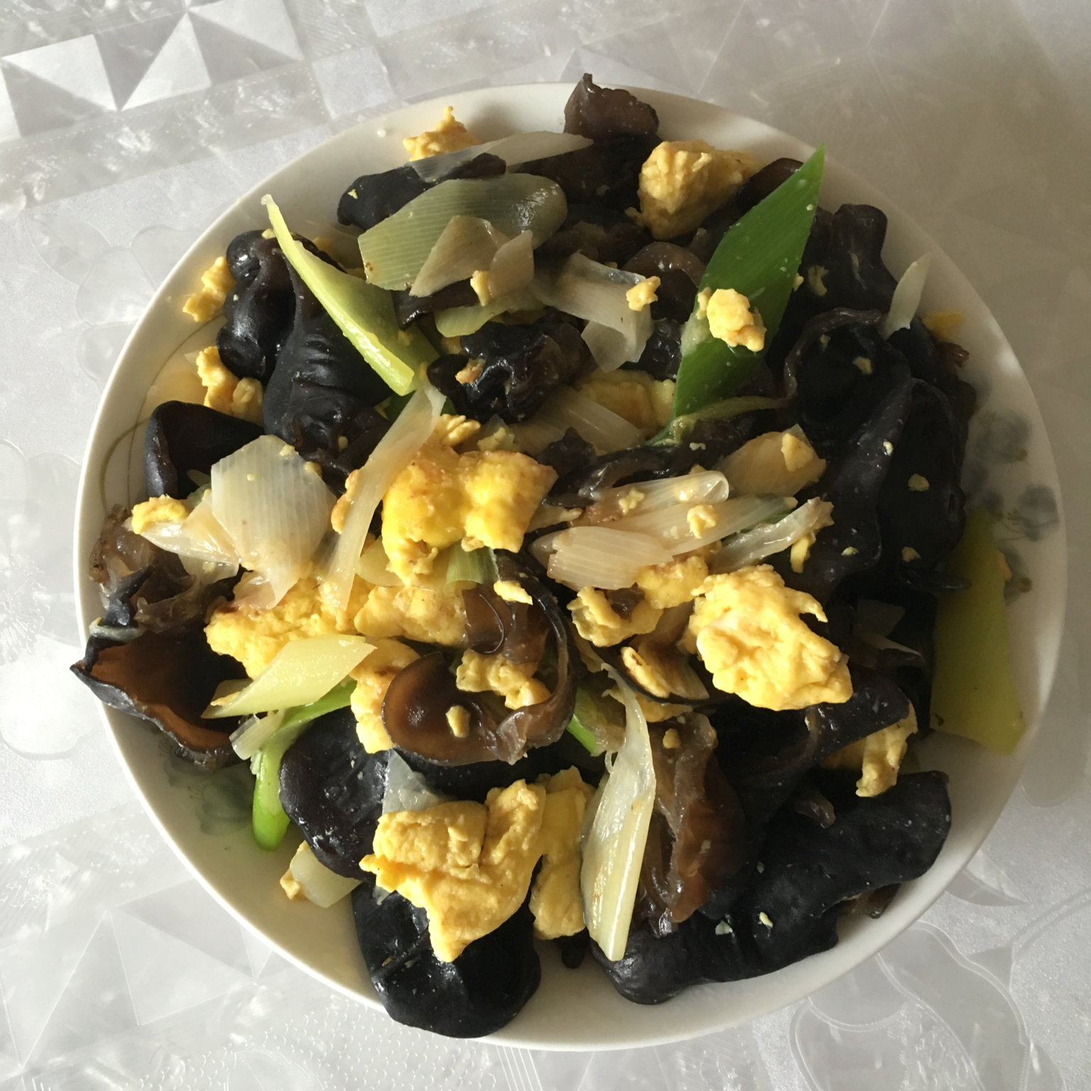大葱炒鸡蛋