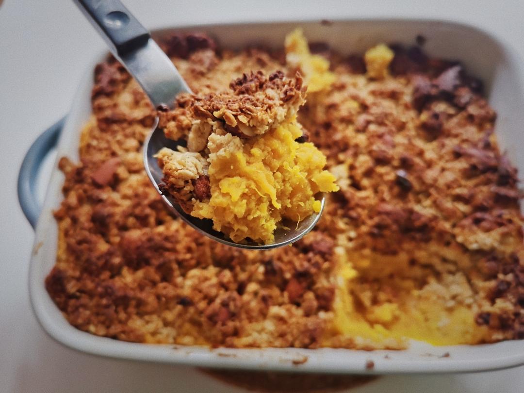 粉糯红薯泥配燕麦酥丨健康·三餐