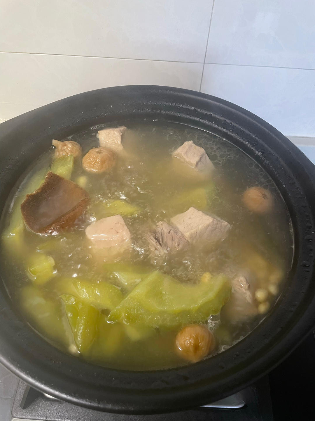 排骨苦瓜黃豆無花果陳皮湯