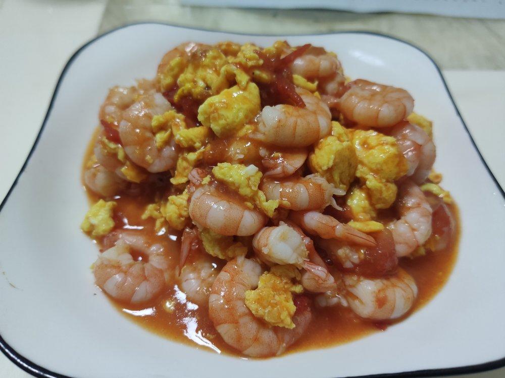 番茄炒蛋的升级版——番茄虾仁滑蛋