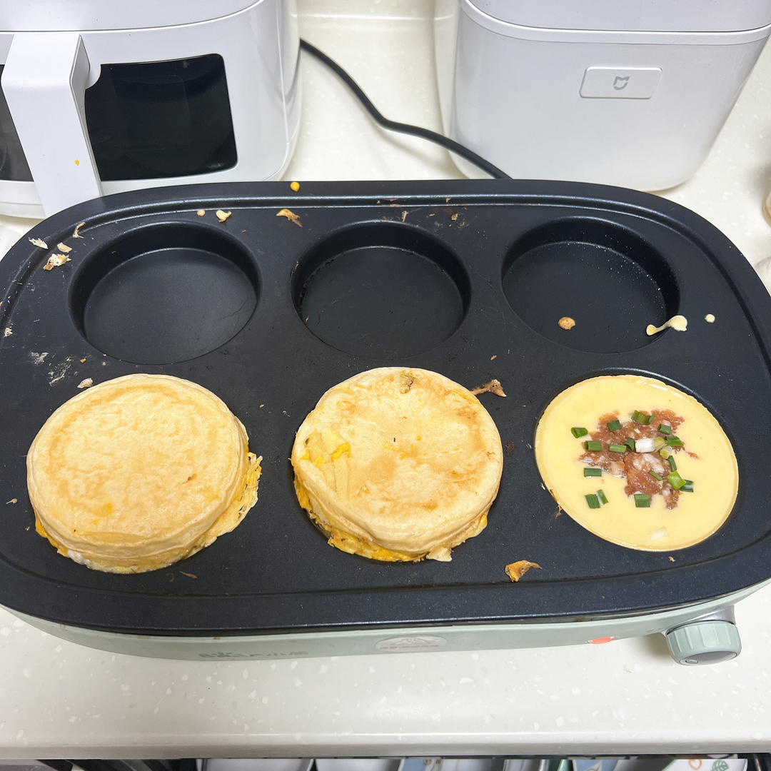 家庭鸡蛋汉堡