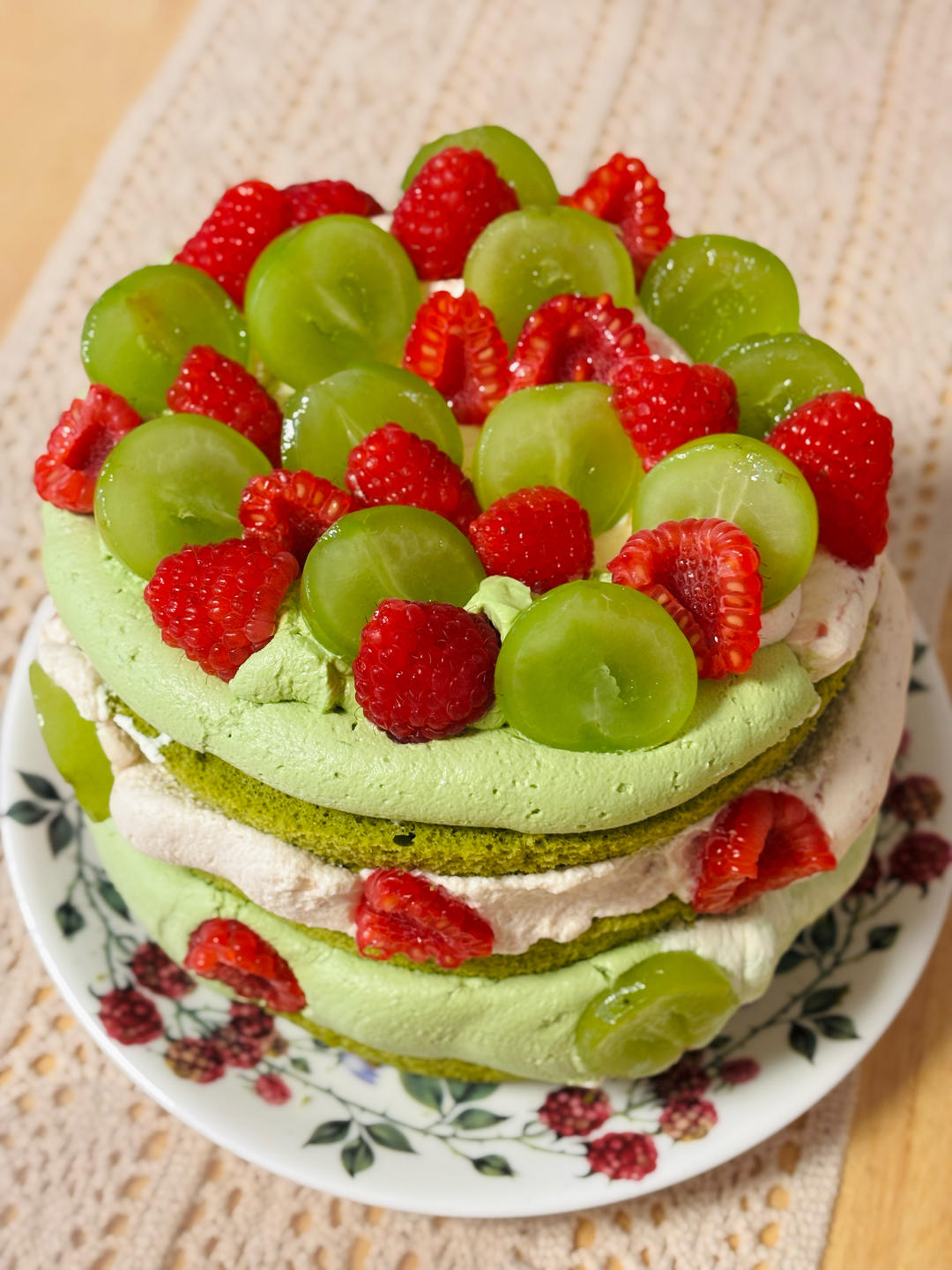 抹茶戚风（6寸加高10厘米）