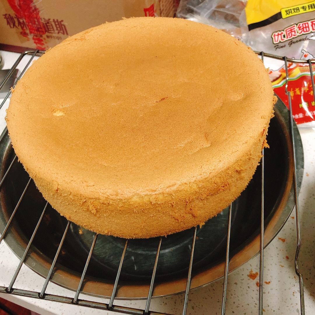 超好记八寸戚风蛋糕（后蛋法）