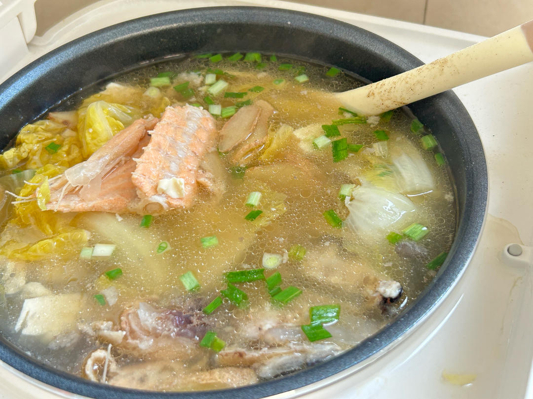 三文鱼头汤