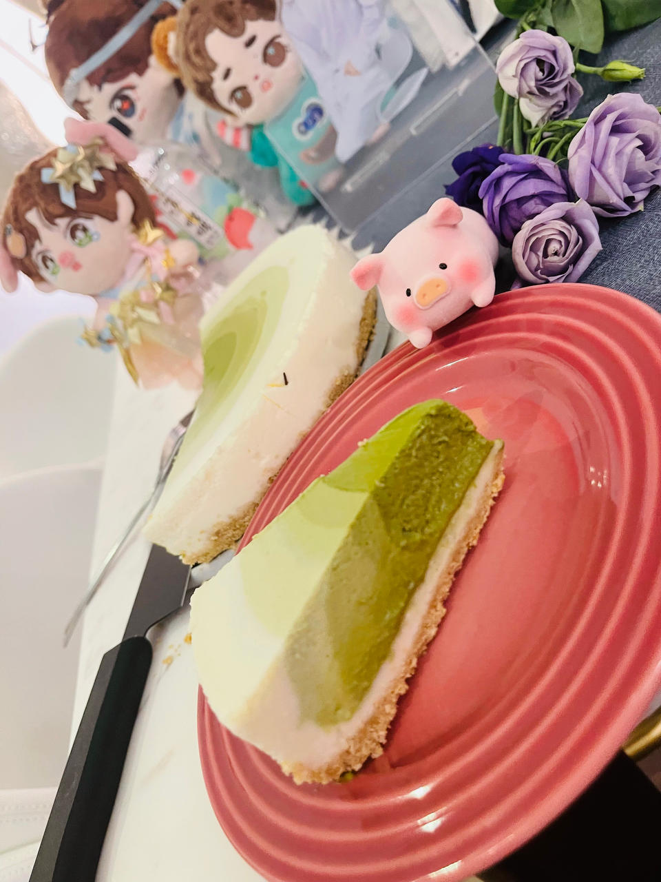 渐变抹茶慕斯蛋糕：我Amanda带着既美又作的抹茶甜点又来了！【曼食慢语】