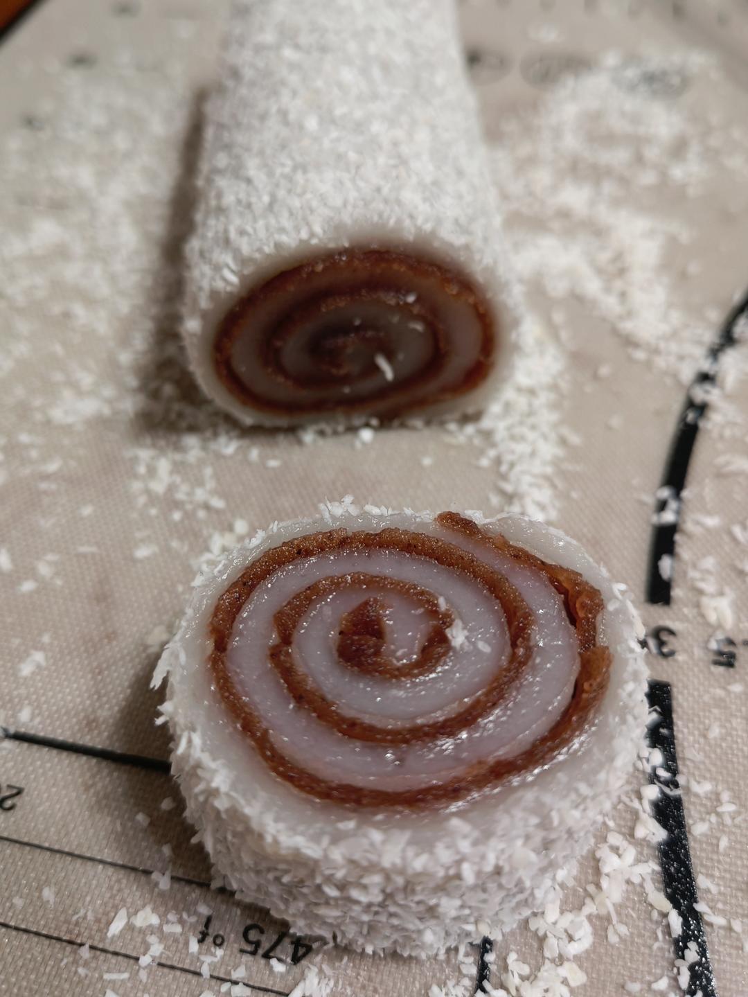 零失败！巨好吃的椰蓉豆沙糯米卷！