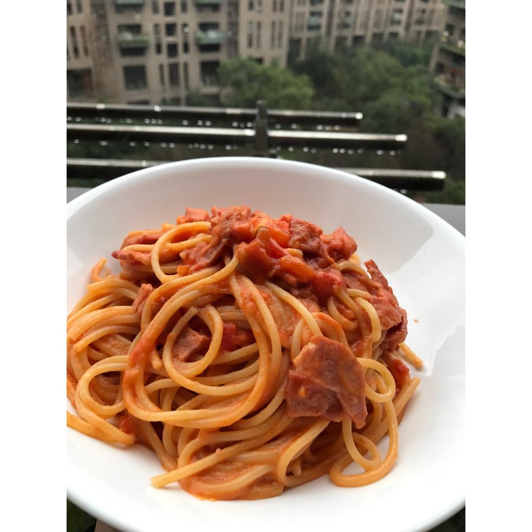 培根番茄意大利面